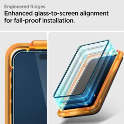 Szkło Hartowane Spigen Alm Glass Fc 2-pack iPhone 15 Pro Black