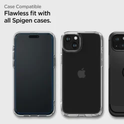 Szkło Hartowane Spigen Alm Glass Fc 2-pack iPhone 15 Plus Black