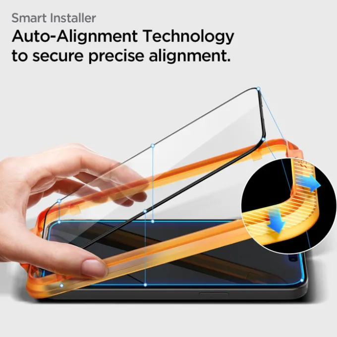 Szkło Hartowane Spigen Alm Glass Fc 2-pack iPhone 15 Pro Max Black