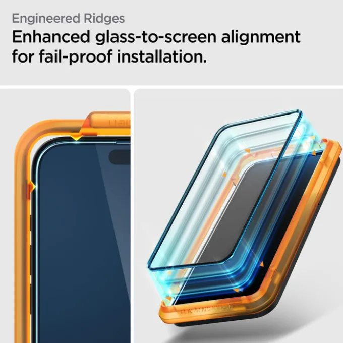 Szkło Hartowane Spigen Alm Glass Fc 2-pack iPhone 15 Black