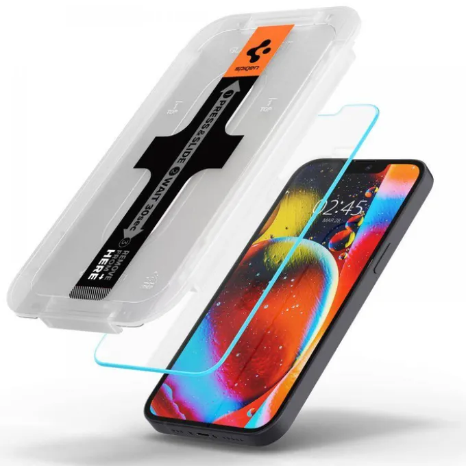 SZKŁO HARTOWANE SPIGEN Apple iPhone 13 Mini Glas.Tr ”EZ Fit” 2-Pack