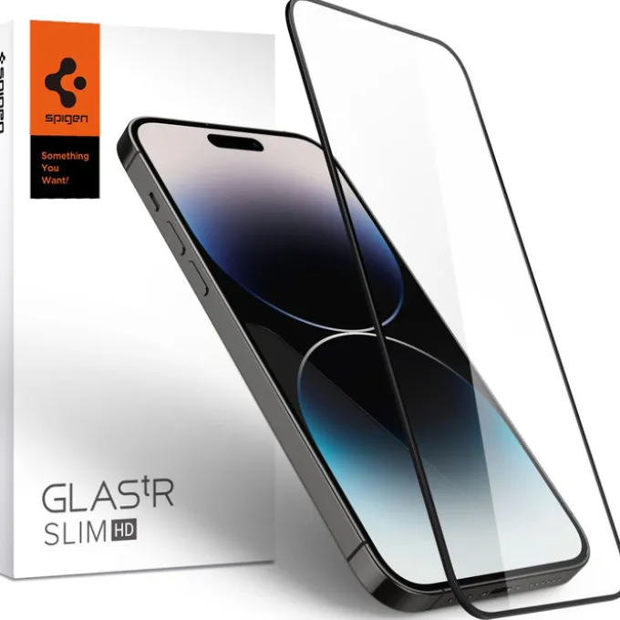 Szkło Hartowane Spigen Glass Fc iPhone 14 Pro Max Black