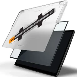 SZKŁO HARTOWANE SPIGEN GLASS FC ”EZ FIT” TESLA MODEL X 2022 / MODEL S 2021 BLACK