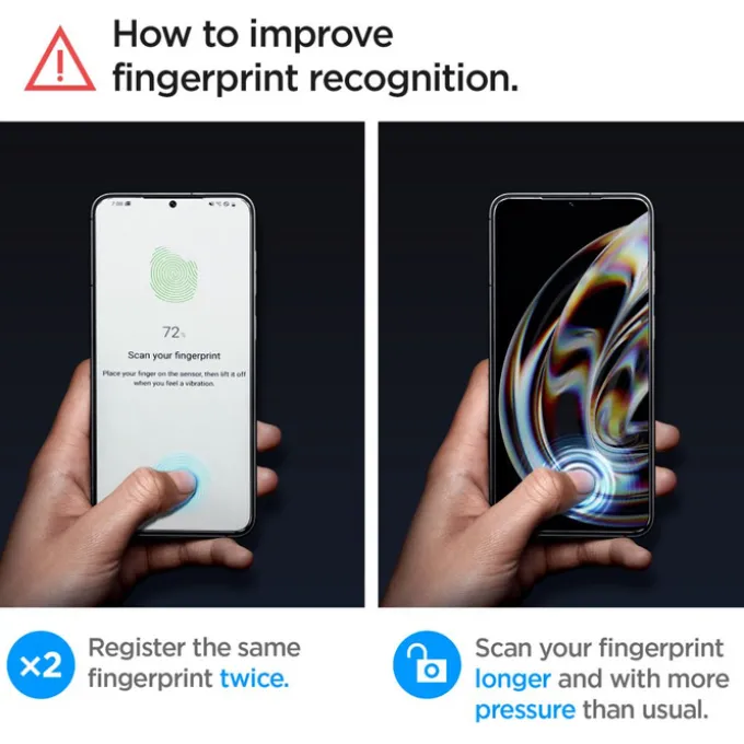 Szkło Hartowane Spigen Glas.tr ”ez Fit” 2-pack Galaxy S23 Plus Clear
