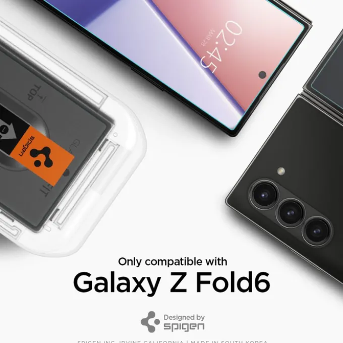 SZKŁO HARTOWANE SPIGEN GLAS.TR ”EZ FIT” 2-PACK GALAXY Z FOLD 6 CLEAR