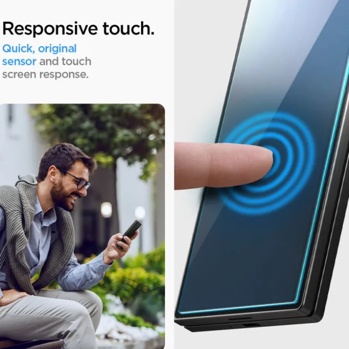 SZKŁO HARTOWANE SPIGEN GLAS.TR ”EZ FIT” 2-PACK GALAXY Z FOLD 6 CLEAR