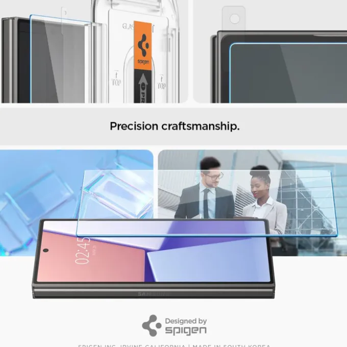 SZKŁO HARTOWANE SPIGEN GLAS.TR ”EZ FIT” 2-PACK GALAXY Z FOLD 6 CLEAR