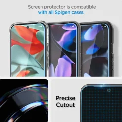 SZKŁO HARTOWANE SPIGEN GLAS.TR ”EZ FIT” 2-PACK GOOGLE PIXEL 9 / 9 PRO PIXEL 10 / 10 PRO CLEAR