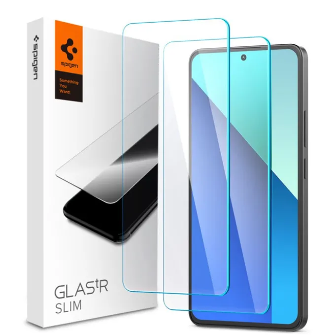 SZKŁO HARTOWANE SPIGEN GLAS.TR SLIM 2-PACK XIAOMI REDMI NOTE 13 4G CLEAR