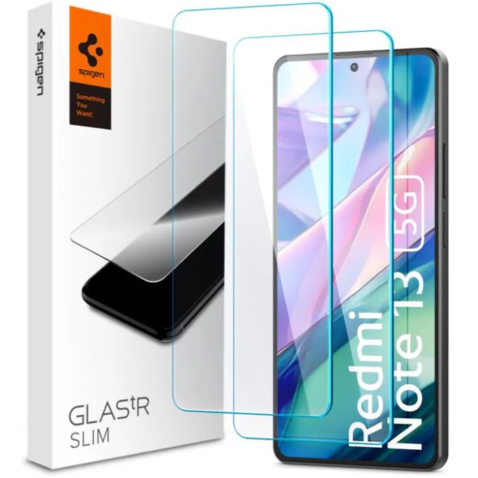 SZKŁO HARTOWANE SPIGEN GLAS.TR SLIM 2-PACK XIAOMI REDMI NOTE 13 5G CLEAR
