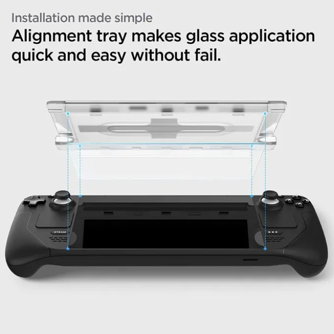 SZKŁO HARTOWANE SPIGEN GLAS.TR ”EZ FIT” STEAM DECK CLEAR
