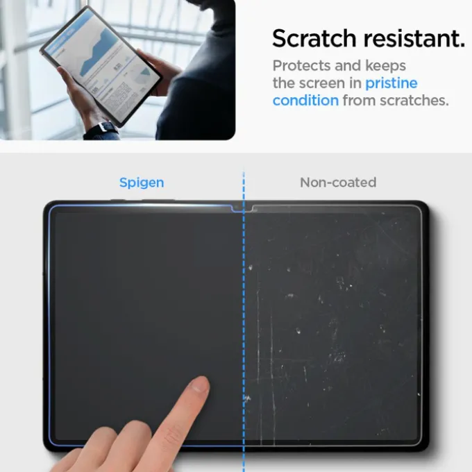 Szkło Hartowane Spigen Glas.tr ”ez Fit” Galaxy Tab S9+ Plus 12.4 X810 / X816B Clear