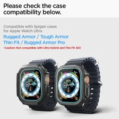 Szkło Hartowane Spigen Glas.tr ”ez Fit” 2-pack Apple Watch Ultra (49 Mm) Clear