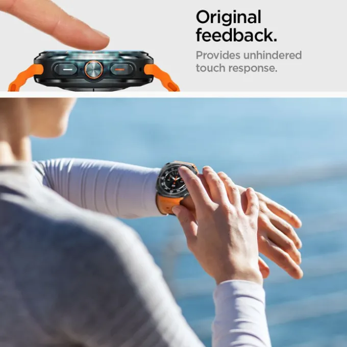 SZKŁO HARTOWANE SPIGEN GLAS.TR ”EZ-FIT” 2-PACK GALAXY WATCH ULTRA (47 MM) CLEAR