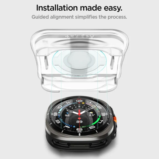 SZKŁO HARTOWANE SPIGEN GLAS.TR ”EZ-FIT” 2-PACK GALAXY WATCH ULTRA (47 MM) CLEAR