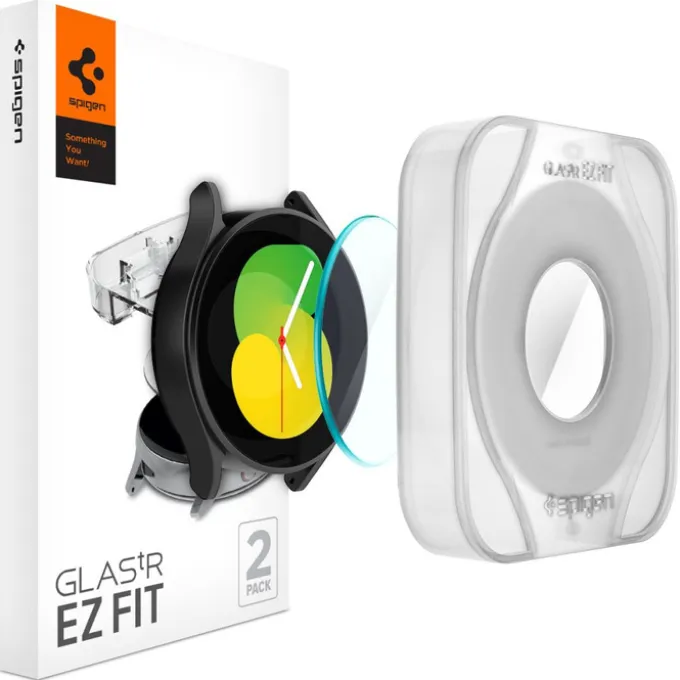 SZKŁO HARTOWANE SPIGEN GLAS.TR ”EZ-FIT” 2-PACK GALAXY WATCH 4 / 5 (44 MM)