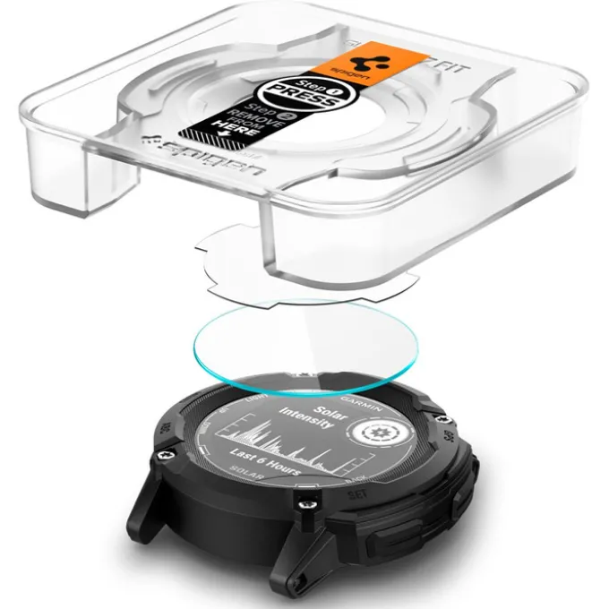 SZKŁO HARTOWANE SPIGEN GLAS.TR ”EZ FIT” 2-PACK GARMIN INSTINCT 2X SOLAR CLEAR