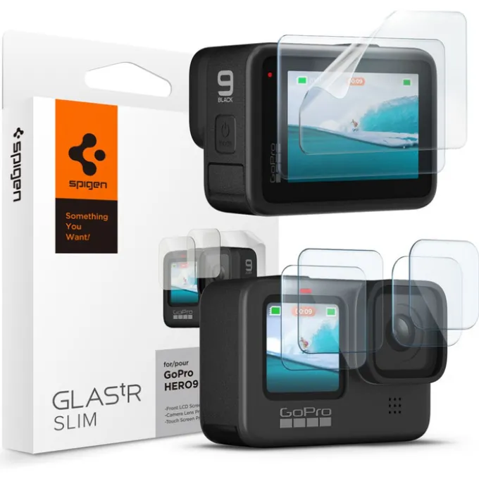 Szkło Hartowane Spigen Glas.tr Slim + Film 2-set Gopro Hero 9 / 10 / 11 / 12 Clear