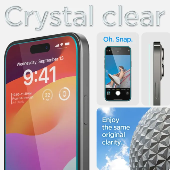 Szkło Hartowane Spigen Glas.tr ”ez Fit” iPhone 15 Plus Clear