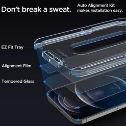 Szkło Hartowane SPIGEN Glas.tr ”ez Fit” 2-pack iPhone 12 12 Pro