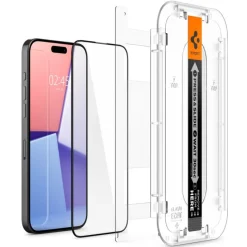 Szkło Hartowane Spigen Glas.tr ”ez Fit” Fc 2-pack iPhone 15 Pro Black