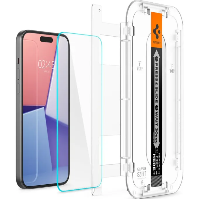 Szkło Hartowane Spigen Glas.tr ”ez Fit” iPhone 15 Clear