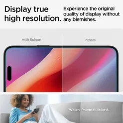 Szkło Hartowane Spigen Glas.tr ”ez Fit” 2-pack iPhone 16 / 15 Clear