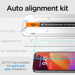 Szkło Hartowane Spigen Glas.tr ”ez Fit” 2-pack iPhone 16 / 15 Clear
