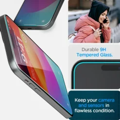 Szkło Hartowane Spigen Glas.tr ”ez Fit” 2-pack iPhone 16 / 15 Clear