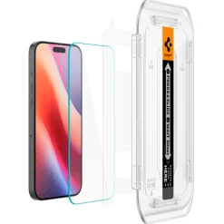 SZKŁO HARTOWANE SPIGEN GLAS.TR ”EZ FIT” 2-PACK IPHONE 16 PRO MAX, 17 PRO MAX CLEAR