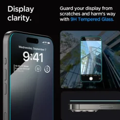 Szkło Hartowane Spigen Glas.tr ”ez Fit” 2-pack iPhone 15 Pro Clear