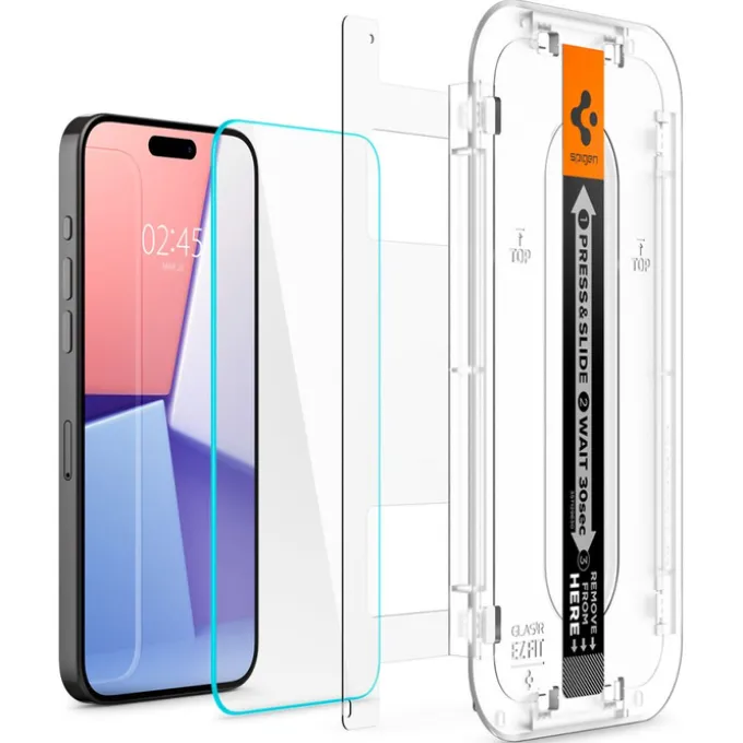 Szkło Hartowane Spigen Glas.tr ”ez Fit” 2-pack iPhone 15 Pro Max Clear