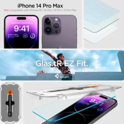 Szkło Hartowane Spigen Glas.tr ”ez Fit” 2-pack iPhone 14 Pro Clear