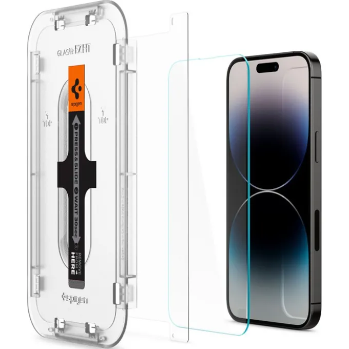 Szkło Hartowane Spigen Glas.tr ”ez Fit” 2-pack iPhone 14 Pro Clear