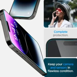 Szkło Hartowane Spigen Glas.tr ”ez Fit” 2-pack iPhone 14 Pro Clear