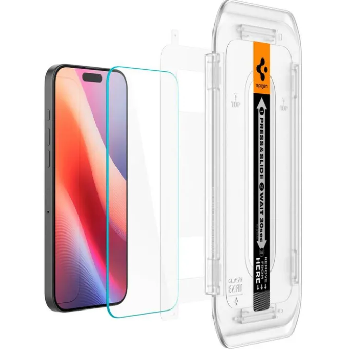SZKŁO HARTOWANE SPIGEN GLAS.TR ”EZ FIT” IPHONE 16 PRO MAX CLEAR