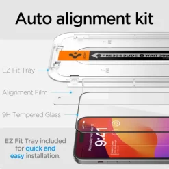 Szkło Hartowane Spigen Glas.tr ”ez Fit” Fc iPhone 15 Black
