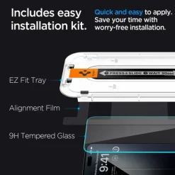 Szkło Hartowane Spigen Glas.tr ”ez Fit” iPhone 15 Pro Clear
