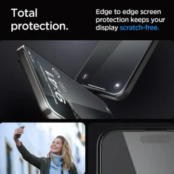 Szkło Hartowane Spigen Glas.tr ”ez Fit” Fc iPhone 15 Pro Max Black