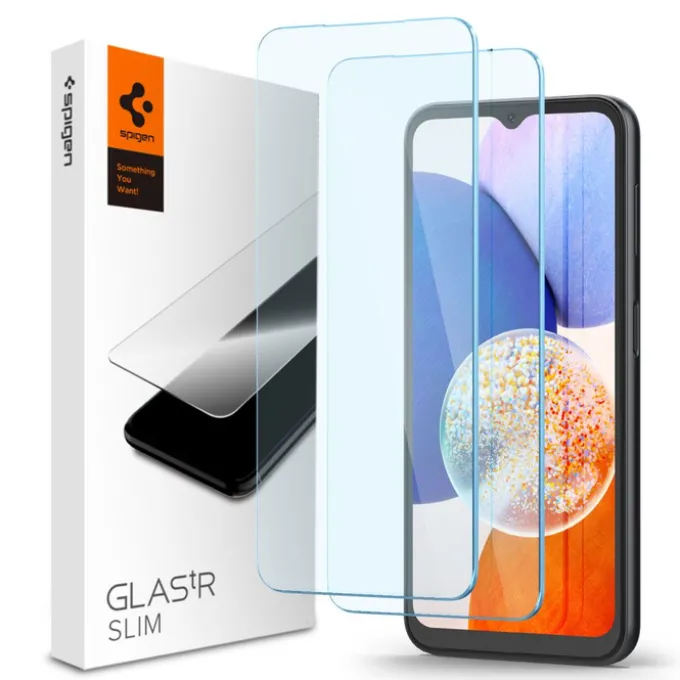 Szkło Hartowane Spigen Glas.tr Slim 2-pack Galaxy A14 5G Clear