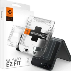 SZKŁO HARTOWANE SPIGEN GLAS.TR ”EZ FIT” 2-PACK GALAXY Z FLIP 5 CLEAR