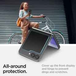 SZKŁO HARTOWANE SPIGEN GLAS.TR ”EZ FIT” 2-PACK GALAXY Z FLIP 6 / 7 FE CLEAR