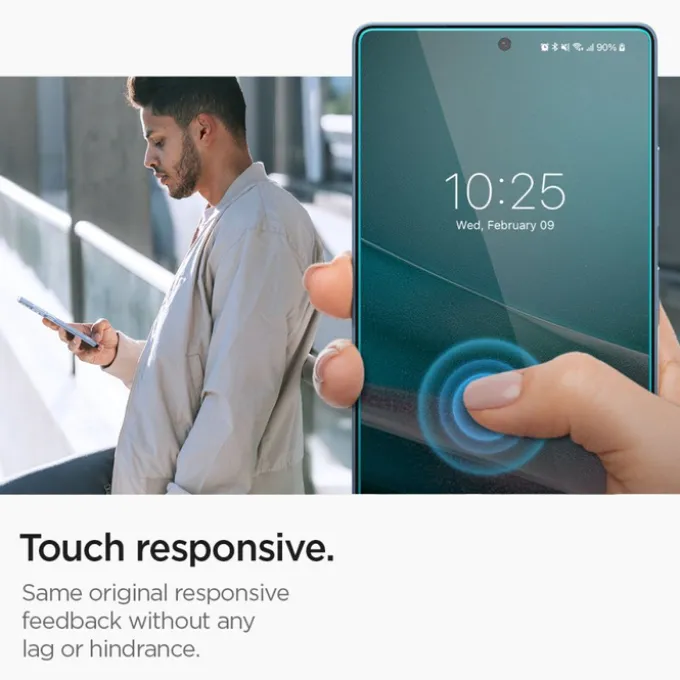 SZKŁO HARTOWANE SPIGEN GLAS.TR ”EZ FIT” HD 2-PACK GALAXY S25 ULTRA CLEAR