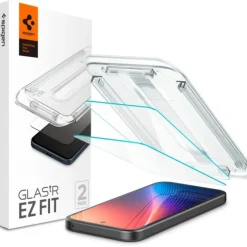 SZKŁO HARTOWANE SPIGEN GOOGLE PIXEL 9A GLAS.TR ”EZ FIT” 2-PACK CLEAR