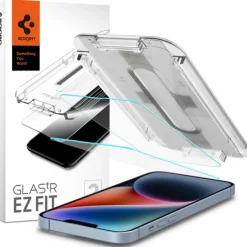 Szkło Hartowane SPIGEN iPhone 17E / 16E / 14 / 13 Pro / 13 Glas.Tr ”ez Fit” 2-Pack