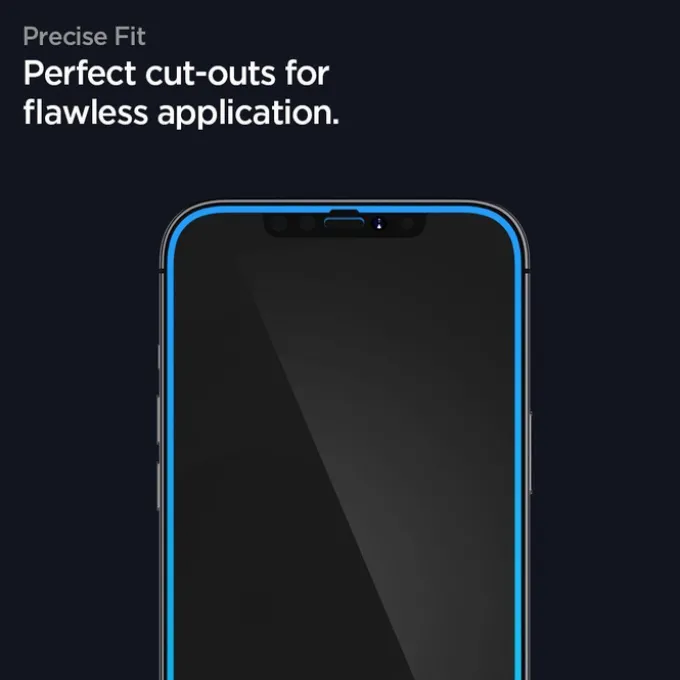Szkło Hartowane SPIGEN iPhone 12 Pro Max Glass Fc Black Czarne