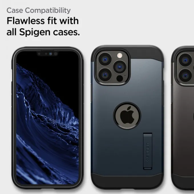 Szkło Hartowane Spigen iPhone 13 Pro Max Alm Glass Fc 2-Pack Black