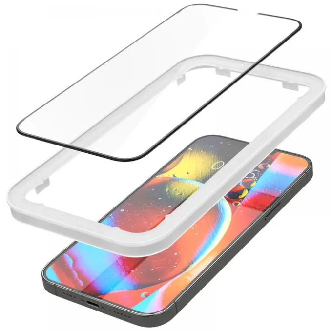 Szkło Hartowane Spigen iPhone 13 Pro Max Alm Glass Fc 2-Pack Black