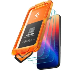 SZKŁO HARTOWANE SPIGEN IPHONE 17 ALM GLAS.TR SLIM 3-PACK CLEAR