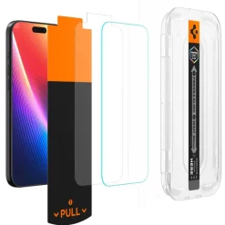 SZKŁO HARTOWANE SPIGEN IPHONE 17 AIR GLAS.TR ”EZ FIT PRO” CLEAR